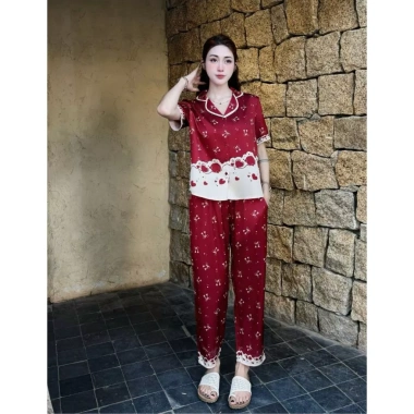 Bộ pijama lụa Latin cao cấp Zviet - Đồ mặc nhà mềm mịn, mát mẻ, họa tiết sang trọng, thanh lịch - Giá 239.000₫ 10