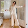 Bộ pijama lụa Quảng Châu cao cấp, dài tay phối ren công chúa xinh xắn - Giá 239.000đ 6