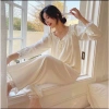 Bộ pijama lụa Quảng Châu cao cấp, dài tay phối ren công chúa xinh xắn - Giá 239.000đ 7