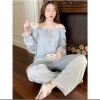 Bộ pijama lụa Quảng Châu cao cấp, dài tay phối ren công chúa xinh xắn - Giá 239.000đ 8