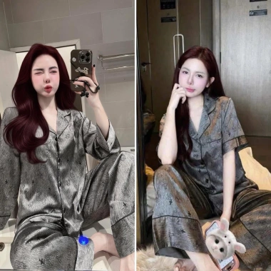Bộ pijama mèo xám đen tay dài - Giá chỉ 189.000đ, giảm mạnh so với 245.700đ