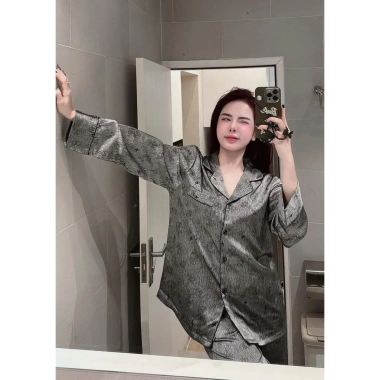 Bộ pijama mèo xám đen tay dài - Giá chỉ 189.000đ, giảm mạnh so với 245.700đ