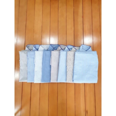 Bộ Pijama nam trung niên 10 màu dài tay thu đông kẻ ông già vải đẹp - Giá 130k