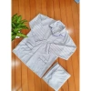 Bộ Pijama nam trung niên 10 màu dài tay thu đông kẻ ông già vải đẹp - Giá 130k 6