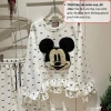Bộ pijama nữ dài tay cao cấp, form rộng vải cotton, phong cách dễ thương - 248.900 VND 6