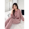 Bộ Pijama Nữ Kẻ Caro Dáng Xuông - Áo Cổ Tròn Bo Chun, Quần Dài Túi Thô Giá 299k 6