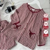 Bộ Pijama Nữ Kẻ Caro Dáng Xuông - Áo Cổ Tròn Bo Chun, Quần Dài Túi Thô Giá 299k 10