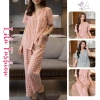 Bộ Pijama Nữ SUNA K71 Cổ V Kẻ Caro Tay Cộc Cotton Thô Nhật - Giá ưu đãi 248.170₫