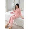 Bộ Pijama Nữ SUNA Kẻ Caro Dáng Xuông - Áo Cổ Tròn, Quần Dài Túi Cotton Thô Mềm, Giá Ưu Đãi 248k 4