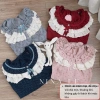 Bộ pijama nữ tay dài cổ ren vintage, quần dài vải mềm thoáng mát - 338.900₫ 2