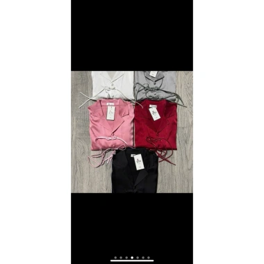 Bộ pijama ren cổ tay, tay dài, quần dài lụa Latin cao cấp, mềm mịn Giá 169.000₫