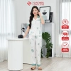 Bộ Pijama SANDBOX Lụa Latin Cao Cấp Mềm Mịn, Họa Tiết Hoa Phối Màu, Giá chỉ 289.000₫ 3