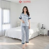 Bộ Pijama SANDBOX Lụa Latin Cao Cấp Mềm Mịn, Họa Tiết Hoa Phối Màu, Giá chỉ 289.000₫ 9