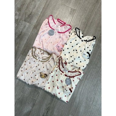 Bộ pijama tay dài lụa Latin siêu xinh Kitty, freesize 40-60kg, giá chỉ 119.999đ