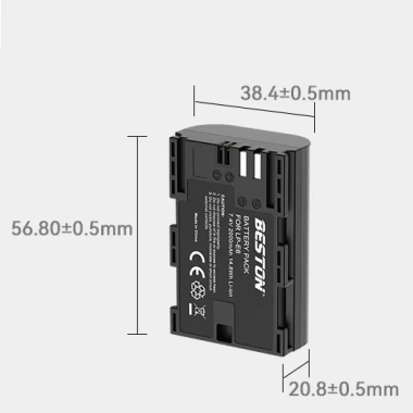Bộ Pin LP-E6 2.000mAh + Sạc Beston cho Canon EOS 60D 70D 80D 90D 5D Mark IV - Giá 254k