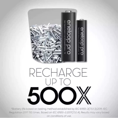 Bộ Pin sạc lại Eneloop Pro 1.2V AA 2.550mAh & AAA 950mAh Panasonic NiMH 6