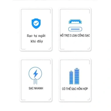 Bộ Pin Sạc Nhanh Enemax 1 Sạc + 4 Pin AA 4.600mAh An Toàn, Tiết Kiệm, Tự Ngắt, Báo % Pin