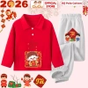 Bộ Polo Dài Tay Lì Xì Tết 2.026 cho Bé Trai và Bé Gái - Set Thun Thu Đông CIUCIU KID, Giá 207.000₫ 7