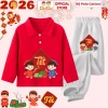 Bộ Polo Dài Tay Tết Dân Gian 2.026 CIUCIU KID Thun Cotton Thu Đông cho Bé Trai & Gái - Giá 207k 7