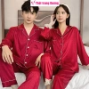 Bộ pyjama đôi nam nữ dài tay vải lụa satin mềm mại, thoáng mát NG4.900 Giá 392.000₫