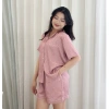 Bộ Pyjama Lụa Mustoto MB33 Quần Ngắn Tay Cao Cấp, Mềm Mát Sang Trọng, Giá 399.000đ 5