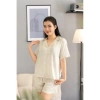 Bộ Pyjama Lụa Mustoto MB33 Quần Ngắn Tay Cao Cấp, Mềm Mát Sang Trọng, Giá 399.000đ 9