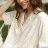 Bộ Pyjama Tay Cộc Floral Beige After Bath - Giá chỉ 528.000đ, giảm giá 20