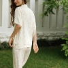 Bộ Pyjama Tay Cộc Floral Beige After Bath - Giá chỉ 528.000đ, giảm giá 20 5