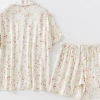 Bộ Pyjama Tay Cộc Floral Beige After Bath - Giá chỉ 528.000đ, giảm giá 20 8