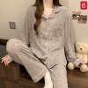 Bộ pyjama tay dài sọc xinh cho cô gái ngọt ngào, phong cách Hàn Quốc, chỉ 145k 6