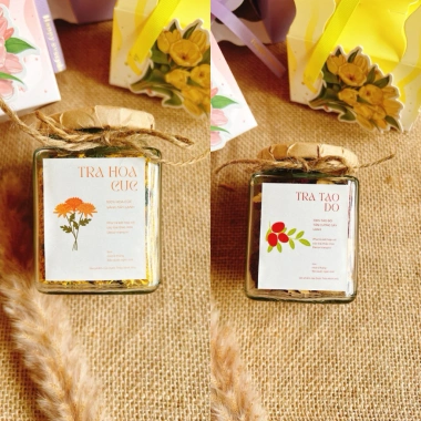 Bộ quà Noel Giáng sinh - Hộp trà thảo mộc kèm thiệp và túi, giảm giá 109.000₫ 8