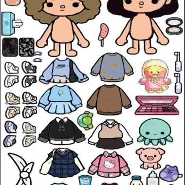 Bộ quà tặng Avatar World kèm nhân vật và quần áo dày dép, giá chỉ 5.126đ, tặng kèm không bán riêng 6