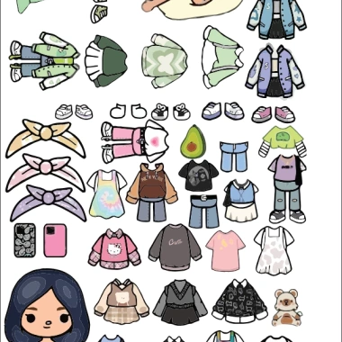Bộ quà tặng Avatar World kèm nhân vật và quần áo dày dép, giá chỉ 5.126đ, tặng kèm không bán riêng 7