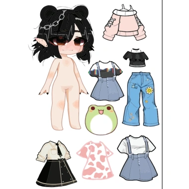 Bộ quà tặng Avatar World kèm nhân vật và quần áo dày dép, giá chỉ 5.126đ, tặng kèm không bán riêng 9