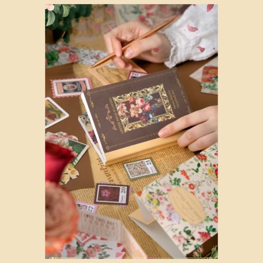Bộ quà tặng cổ điển - Sổ tay bullet journal vintage, hộp quà letter sot137 - 145k 5