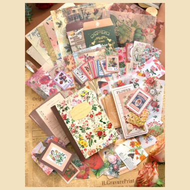 Bộ quà tặng cổ điển - Sổ tay bullet journal vintage, hộp quà letter sot137 - 145k 8