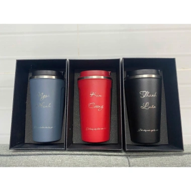 Bộ quà tặng ly giữ nhiệt inox 304 510ml khắc logo - Tri ân Thầy Cô, Bạn Bè, chỉ 168k 5