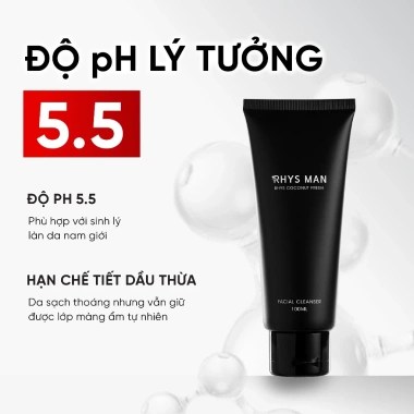 Bộ Quà Tặng Nam: Sữa tắm gội 350ml + Sữa rửa mặt Rhys Coconut Fresh-299.000₫