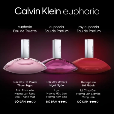 Bộ quà tặng Nước hoa nữ Calvin Klein My Euphoria 100ml - Giá ưu đãi 3,515,000₫ 7 Bộ quà tặng Nước hoa nữ Calvin Klein My Euphoria 100ml - Giá ưu đãi 3,515,000₫ 7