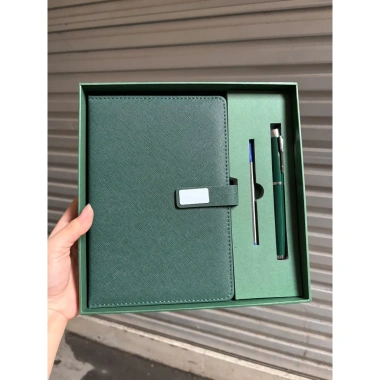 Bộ quà tặng sổ bút khắc theo yêu cầu S03 kèm túi doanh nghiệp ưu đãi 185k cho văn phòng thầy cô khách hàng