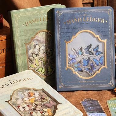 Bộ Quà Tặng Sổ Tay Butterfly Manor Cổ Điển Vintage Sang Trọng - Giảm Giá 245k