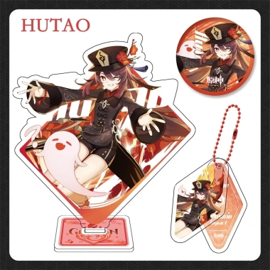 Bộ quà tặng Standee Mica Acrylic Genshin Impact 20 mẫu Hutao Thảo Thần Zhongli Ganyu Ayaka Lôi Thần Yae - Giá chỉ 95.000 VND 4