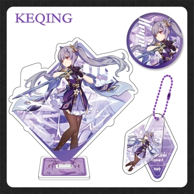 Bộ quà tặng Standee Mica Acrylic Genshin Impact 20 mẫu Hutao Thảo Thần Zhongli Ganyu Ayaka Lôi Thần Yae - Giá chỉ 95.000 VND 5