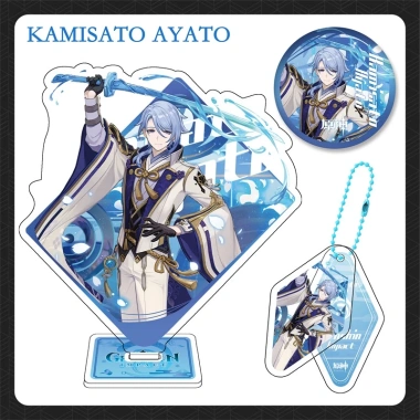Bộ quà tặng Standee Mica Acrylic Genshin Impact 20 mẫu Hutao Thảo Thần Zhongli Ganyu Ayaka Lôi Thần Yae - Giá chỉ 95.000 VND 6