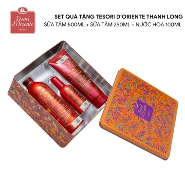 Bộ quà tặng Tesori d’Orientte 3 món: Sữa tắm 500ml & 250ml + Nước hoa 100ml, túi Italy - 799.000₫