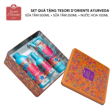 Bộ quà tặng Tesori d’Orientte 3 món: Sữa tắm 500ml & 250ml + Nước hoa 100ml, túi Italy - 799.000₫