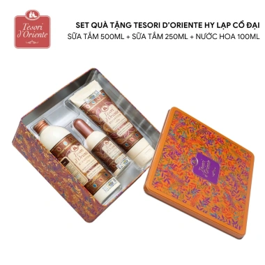 Bộ quà tặng Tesori d’Orientte 3 món: Sữa tắm 500ml & 250ml + Nước hoa 100ml, túi Italy - 799.000₫