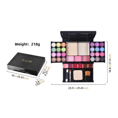 Bộ Quà Tặng Trang Điểm Chuyên Nghiệp Pallet 24 Màu Phấn Mắt + 3 Blush + 6 Son Bột + 3 Cọ Xốp - Giá Ưu Đãi 185.900 VND 8 Bộ Quà Tặng Trang Điểm Chuyên Nghiệp Pallet 24 Màu Phấn Mắt + 3 Blush + 6 Son Bột + 3 Cọ Xốp - Giá Ưu Đãi 185.900 VND 8