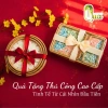 Bộ Quà Tết 3 Khay Tròn Khảm Trai Viền Mây Cao Cấp - Đồ Đa Năng, Quà Thủ Công Sang Trọng 337k 7