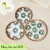 Bộ Quà Tết 3 Khay Tròn Khảm Trai Viền Mây Cao Cấp - Đồ Đa Năng, Quà Thủ Công Sang Trọng 337k 9